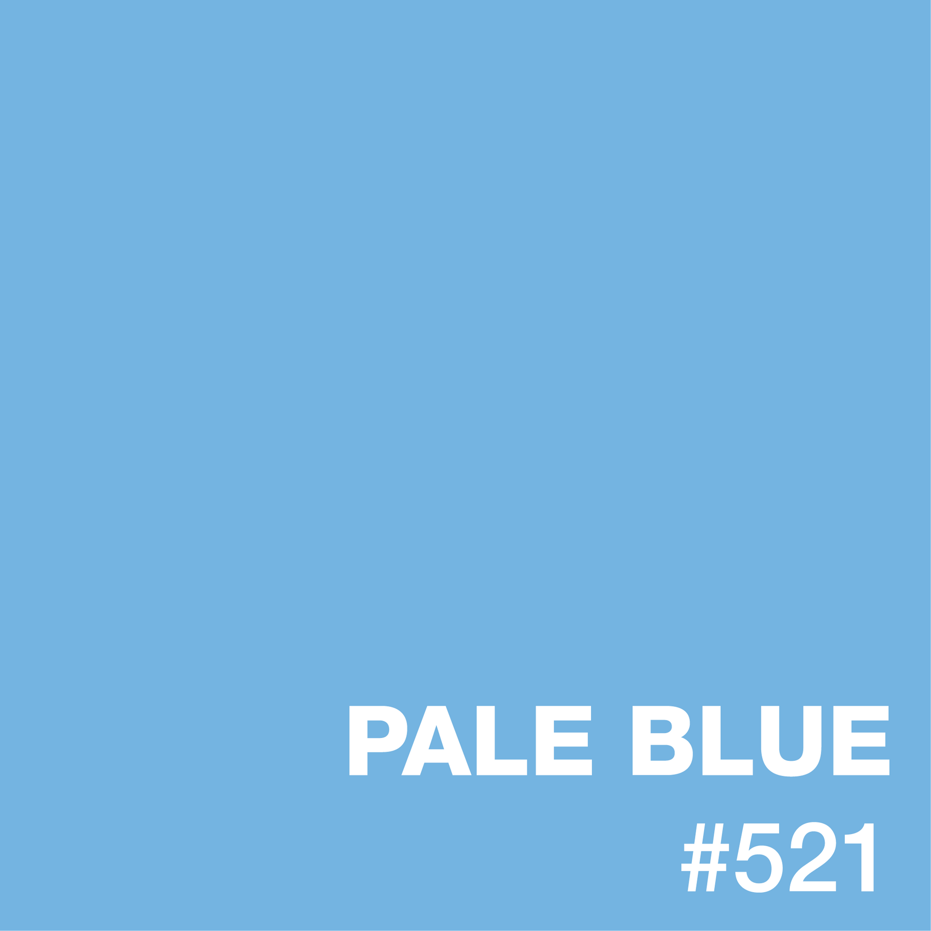 A light blue background with the words pale blue # 521 written on it.