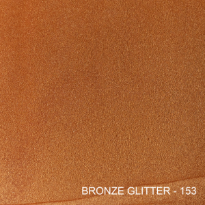 A close up of a brown surface with the words `` bronze glitter '' written on it.