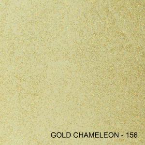 A close up of a piece of paper that says gold chameleon