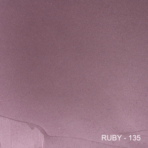 A close up of a piece of paper that says ruby 135