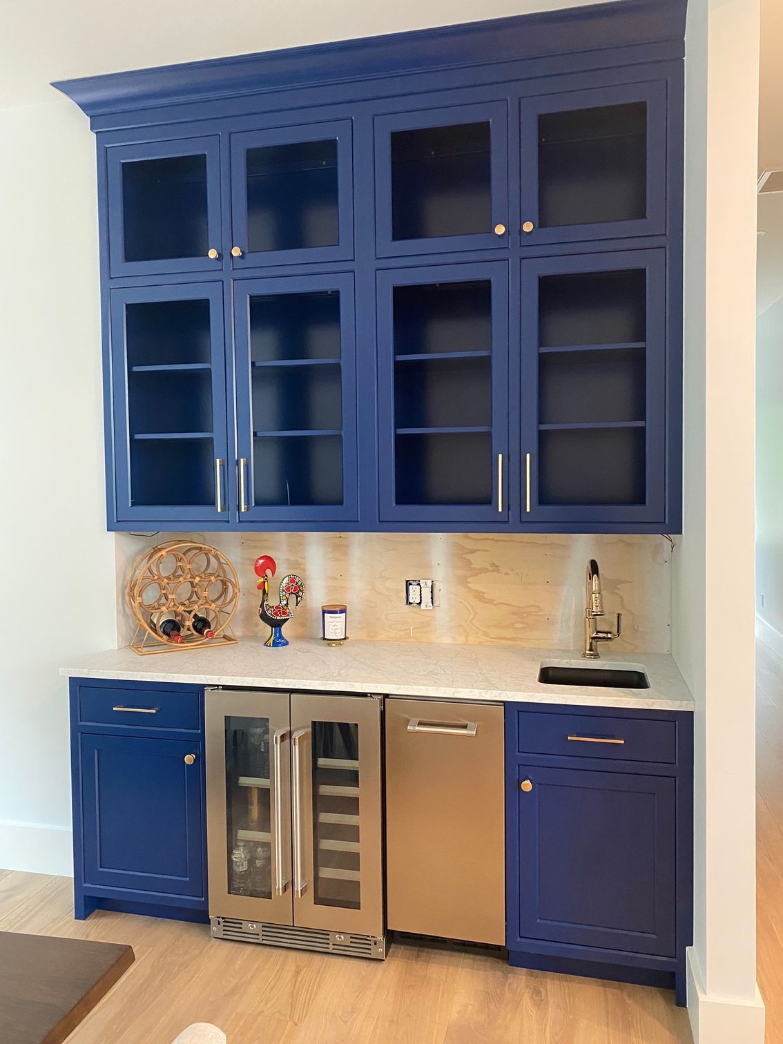 custom blue cabinetry 