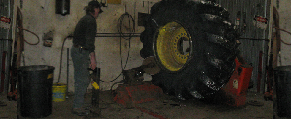 Forestry tire repair