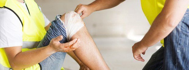 Workplace knee injury