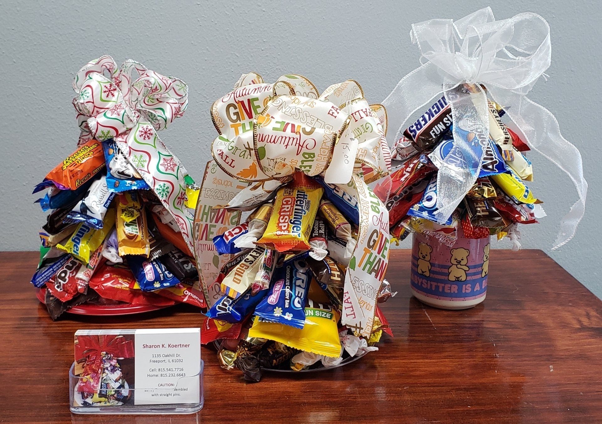 customized candy bouquet