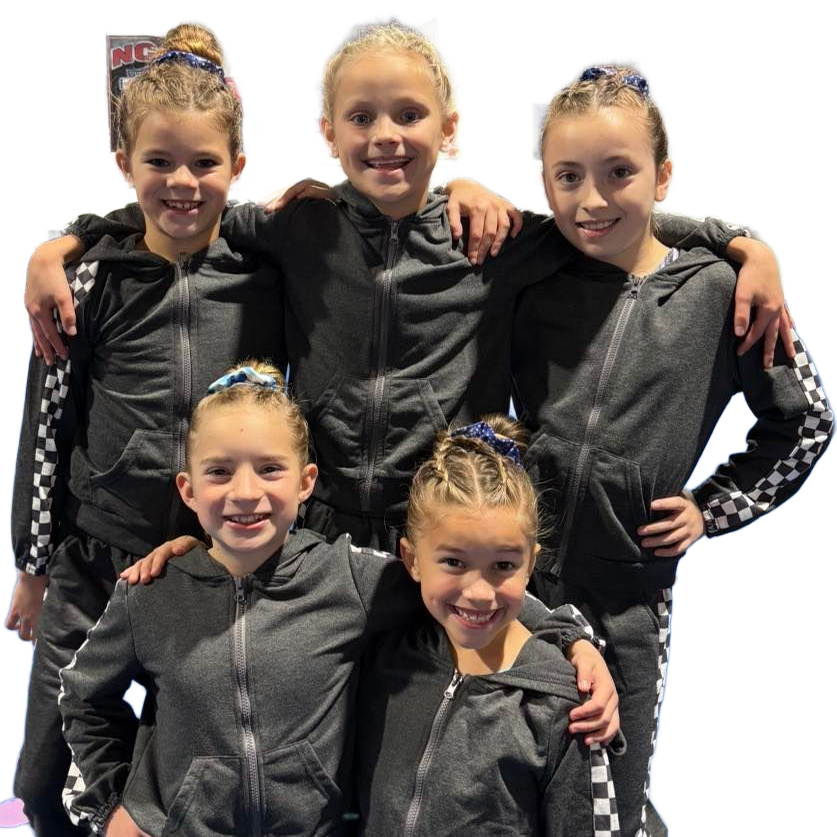 Gymnast kids showing medals