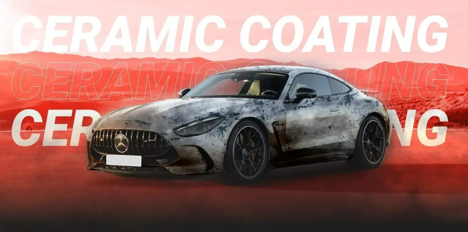 A dirty car with 