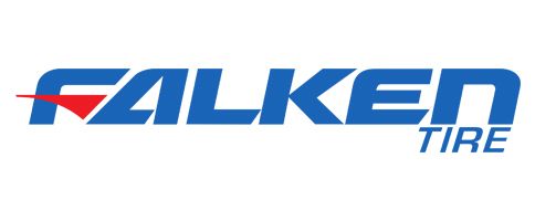 The falken tire logo is blue and red on a white background.