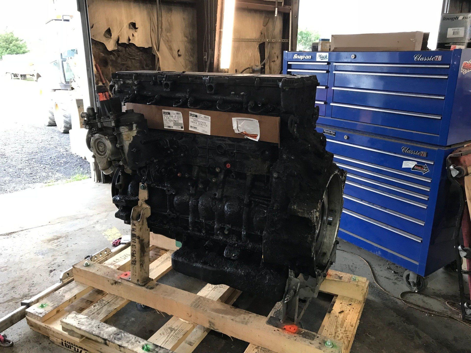 Bus engine overhaul