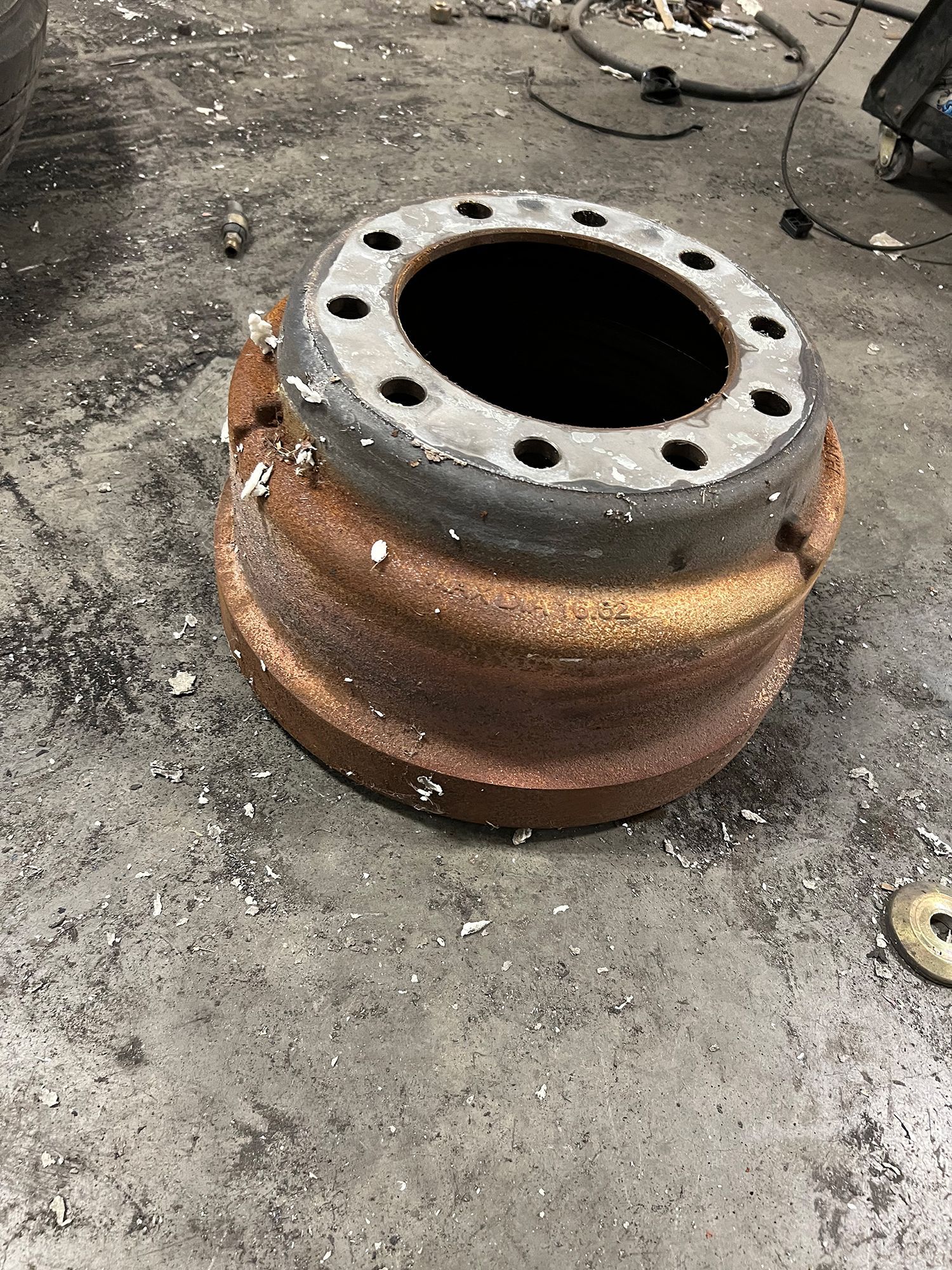 Rusty wheel