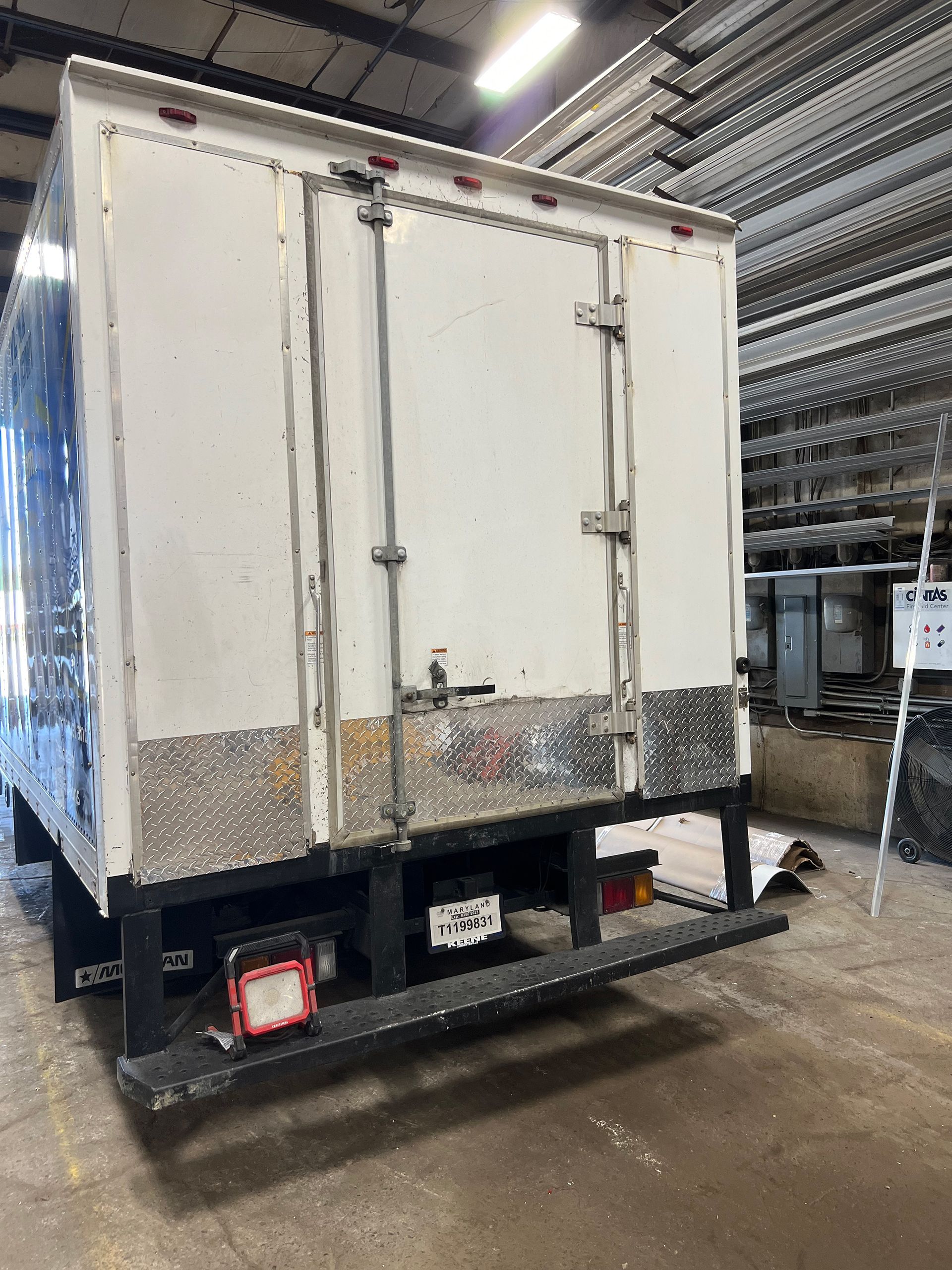 Truck with old door