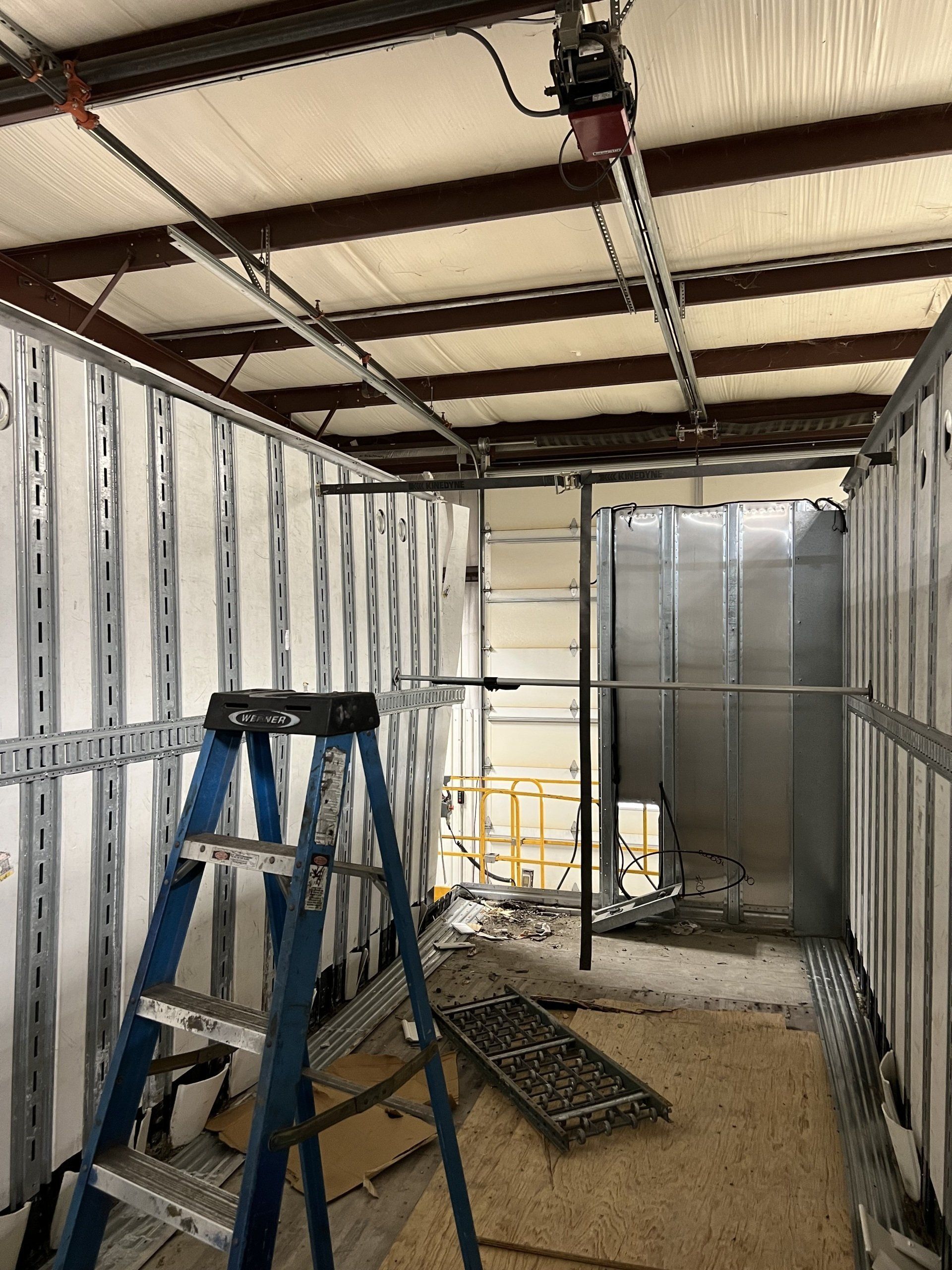 trailer overhaul at work