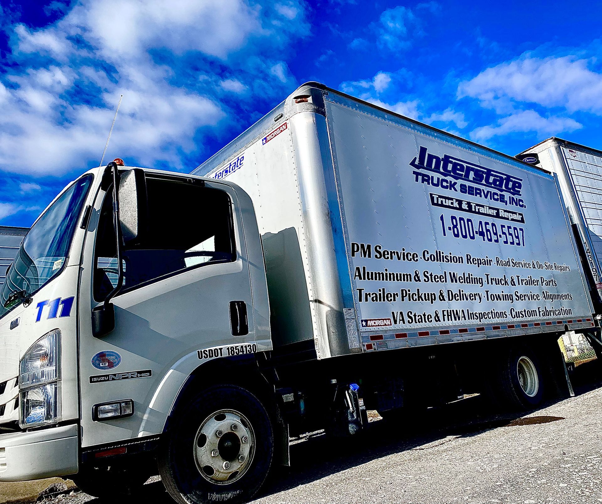 Interstate Truck Service Inc's white truck