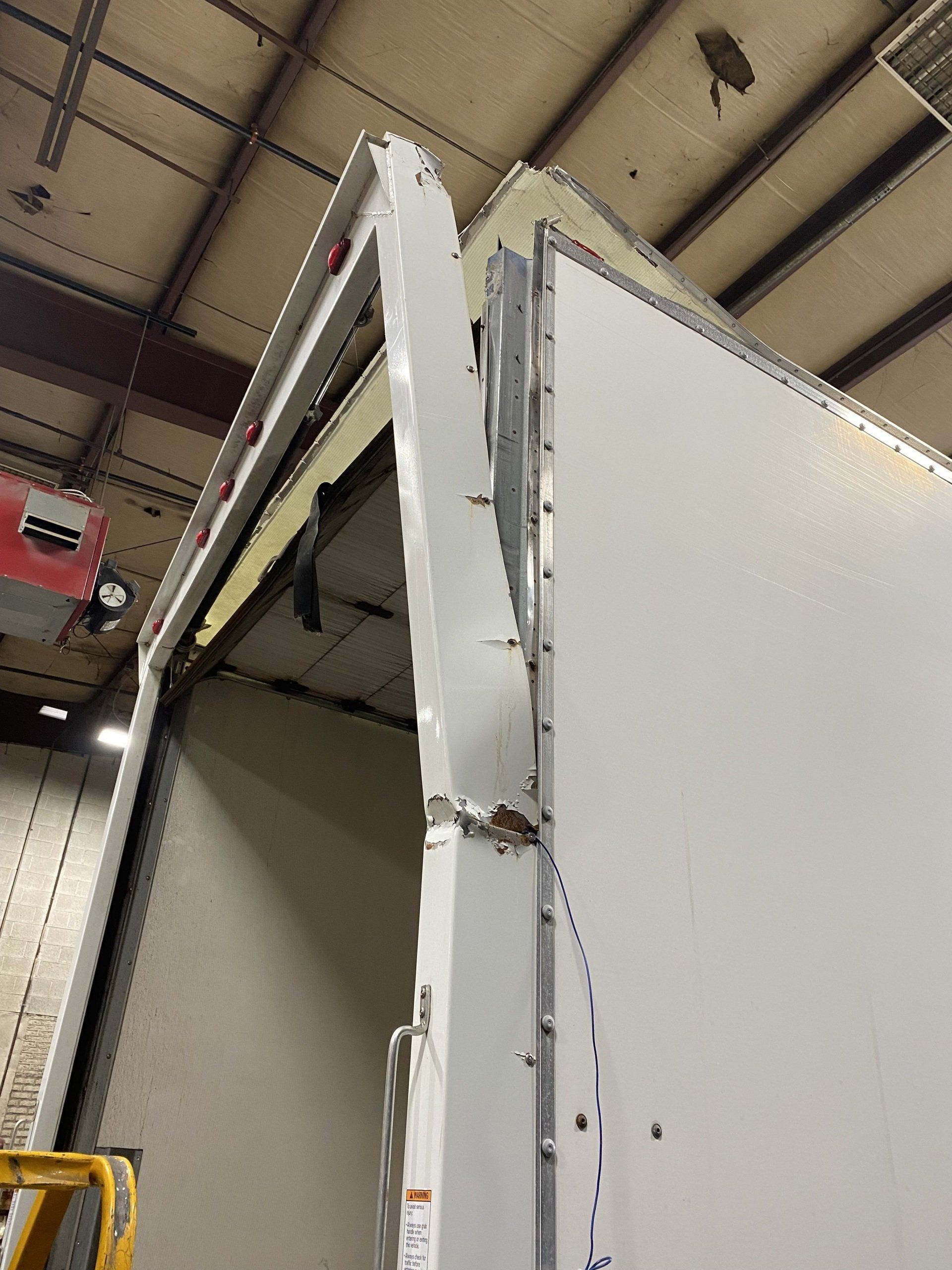 door frame damage before