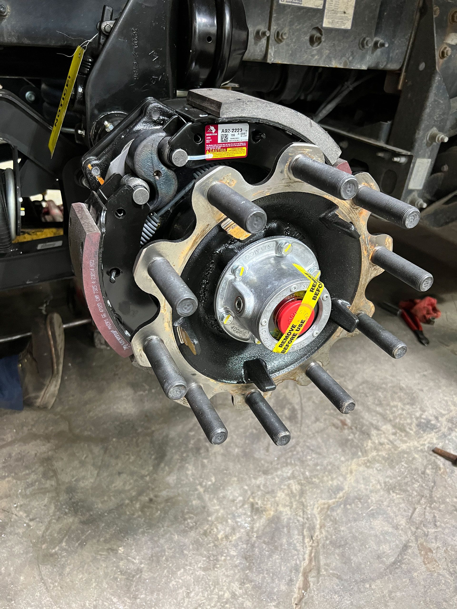 Tire wear caused by bent axle