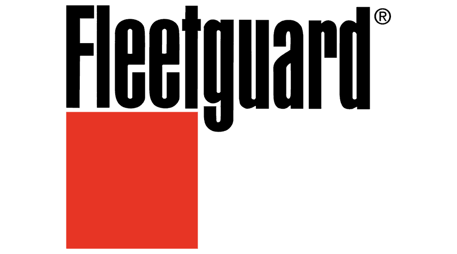 Fleetguard logo: black text above a red square.
