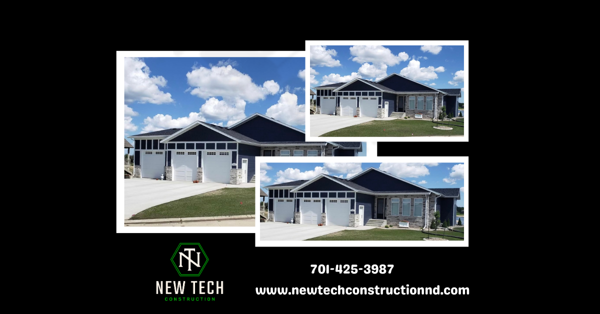 New Tech Construction blue house