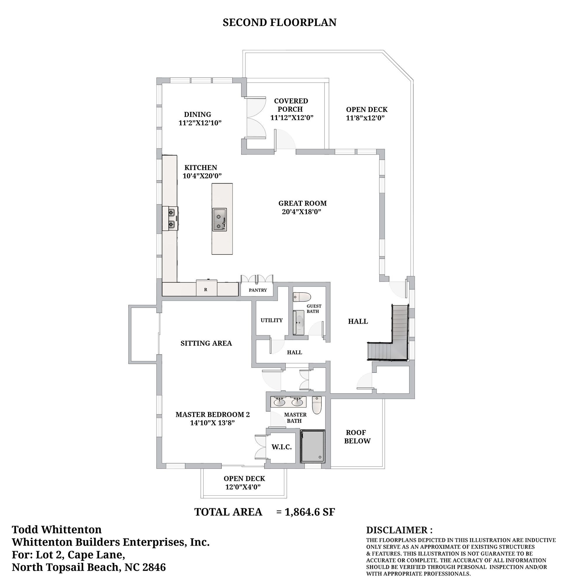 A floor plan of a house with a lot of rooms