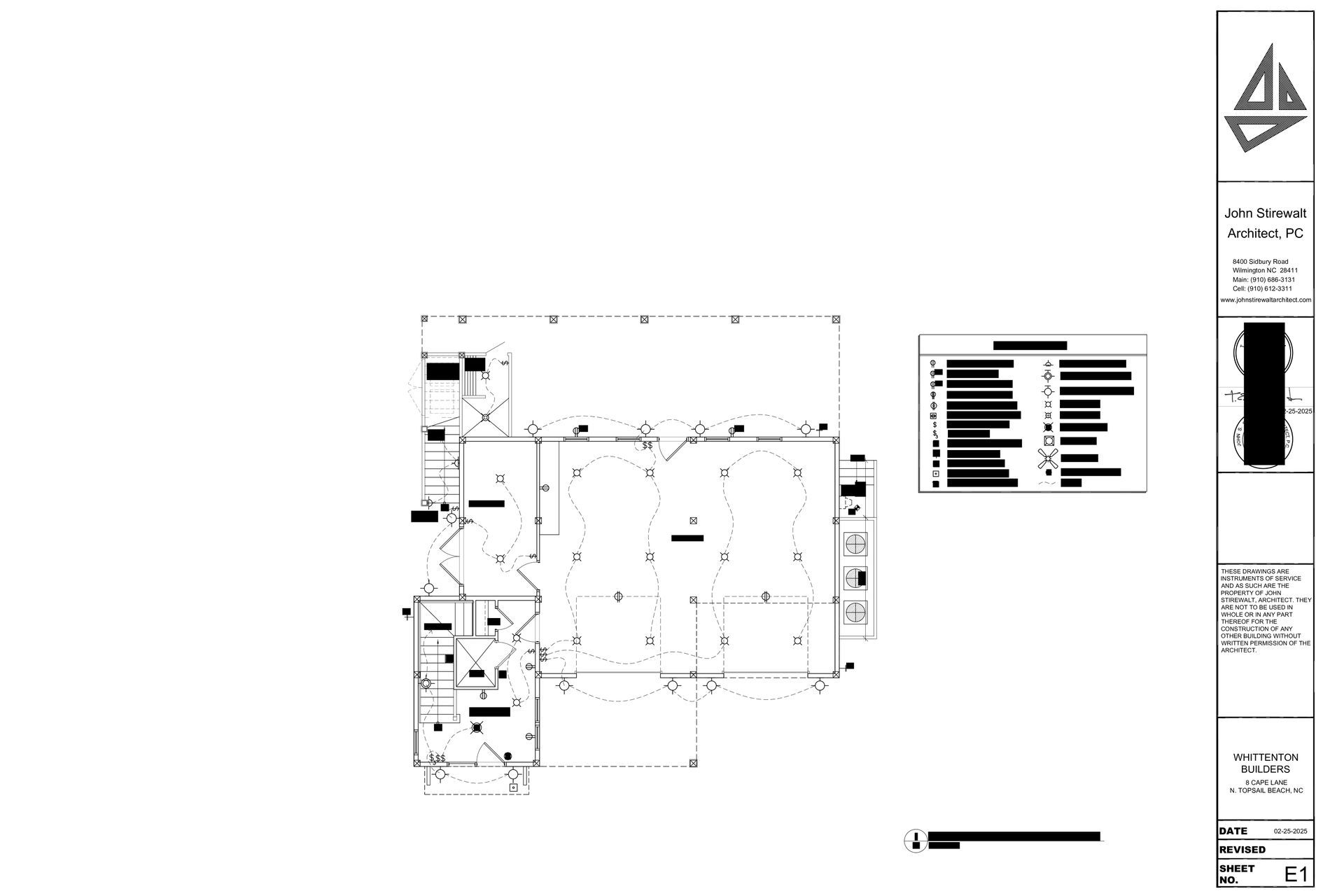 Architectural blueprint: floor plan with two large arched structures, surrounded by detailed lines and labels.