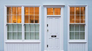 White door and windows