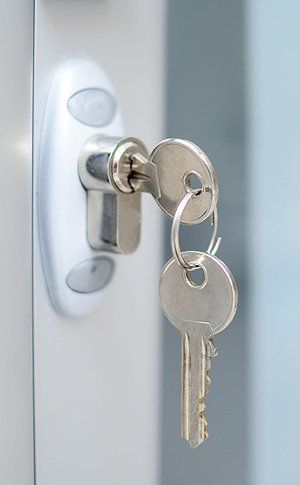 Keys on door lock