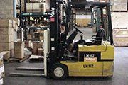 Fork Lift in a warehouse