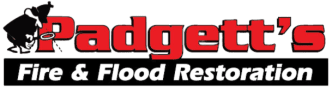 Raddett&rsquo;s Fire & Flood Restoration logo with red text and firefighter silhouette