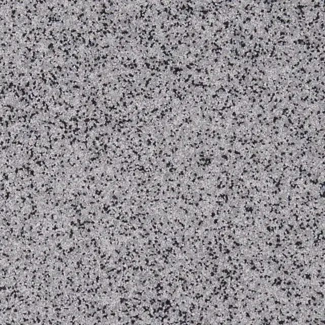 Gray speckled granite or terrazzo surface texture.