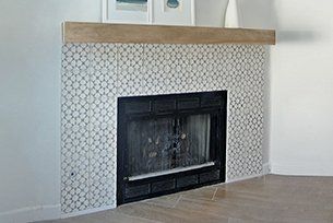 Tiles fireplace