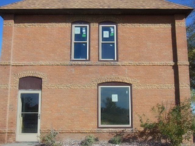 Brick wall building