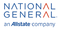 National General logo with “an Allstate company” in blue text