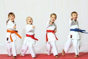 Beautiful sport karate kids