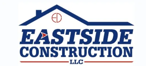 Eastside Construction logo with a blue house outline and dark blue text.
