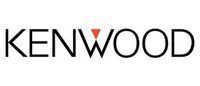 Kenwood logo in black with a red accent on the letter W on a white background