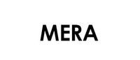 Black text reading “MERA” on a white background
