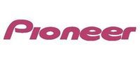 Pioneer logo in red italic text on a white background
