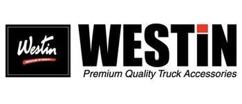 Westin logo with “Premium Quality Truck Accessories” text on a black-and-white banner