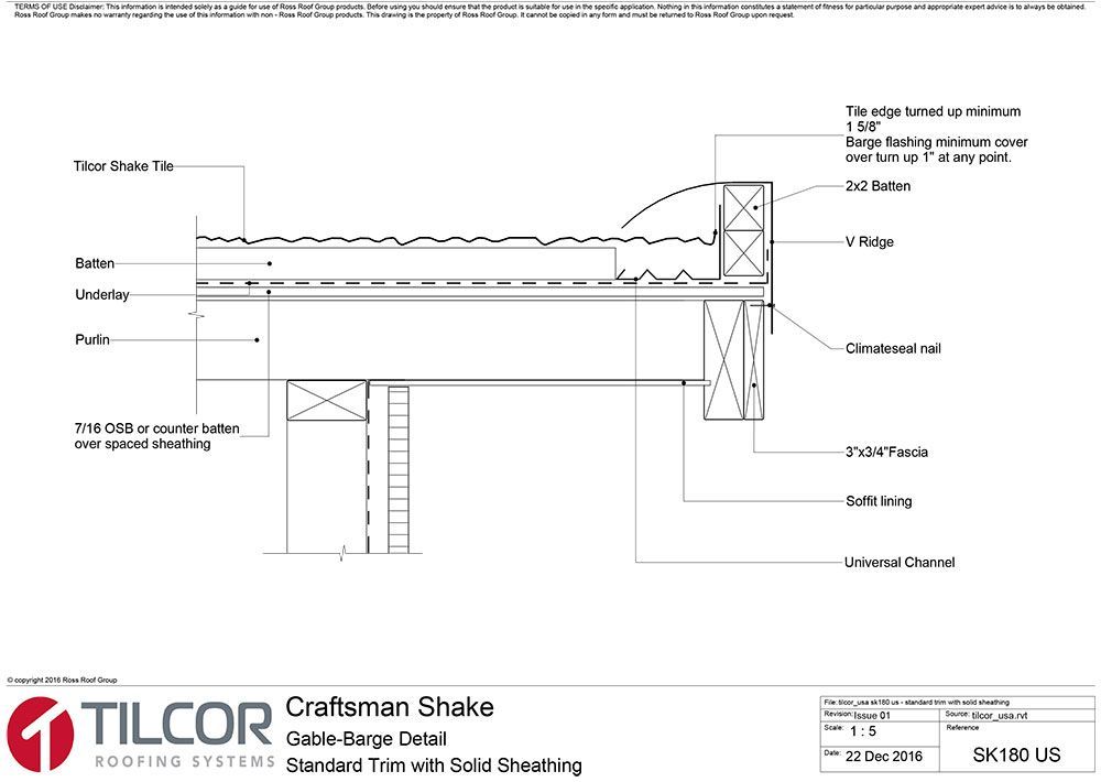 Standard trim with skip sheathing
