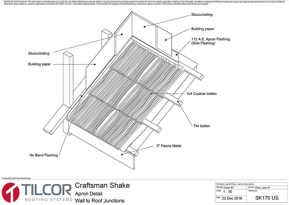 Wall to roof junctions