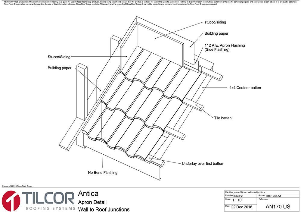 Wall to roof junctions