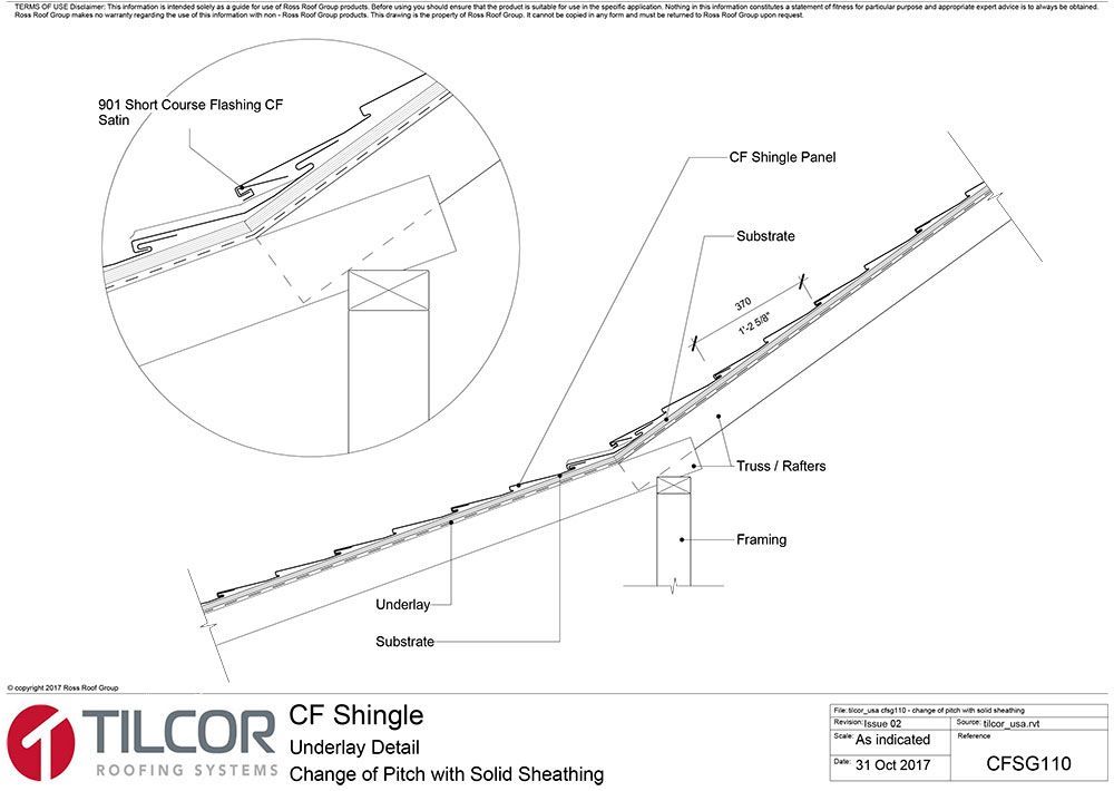 Cross section with solid sheathing