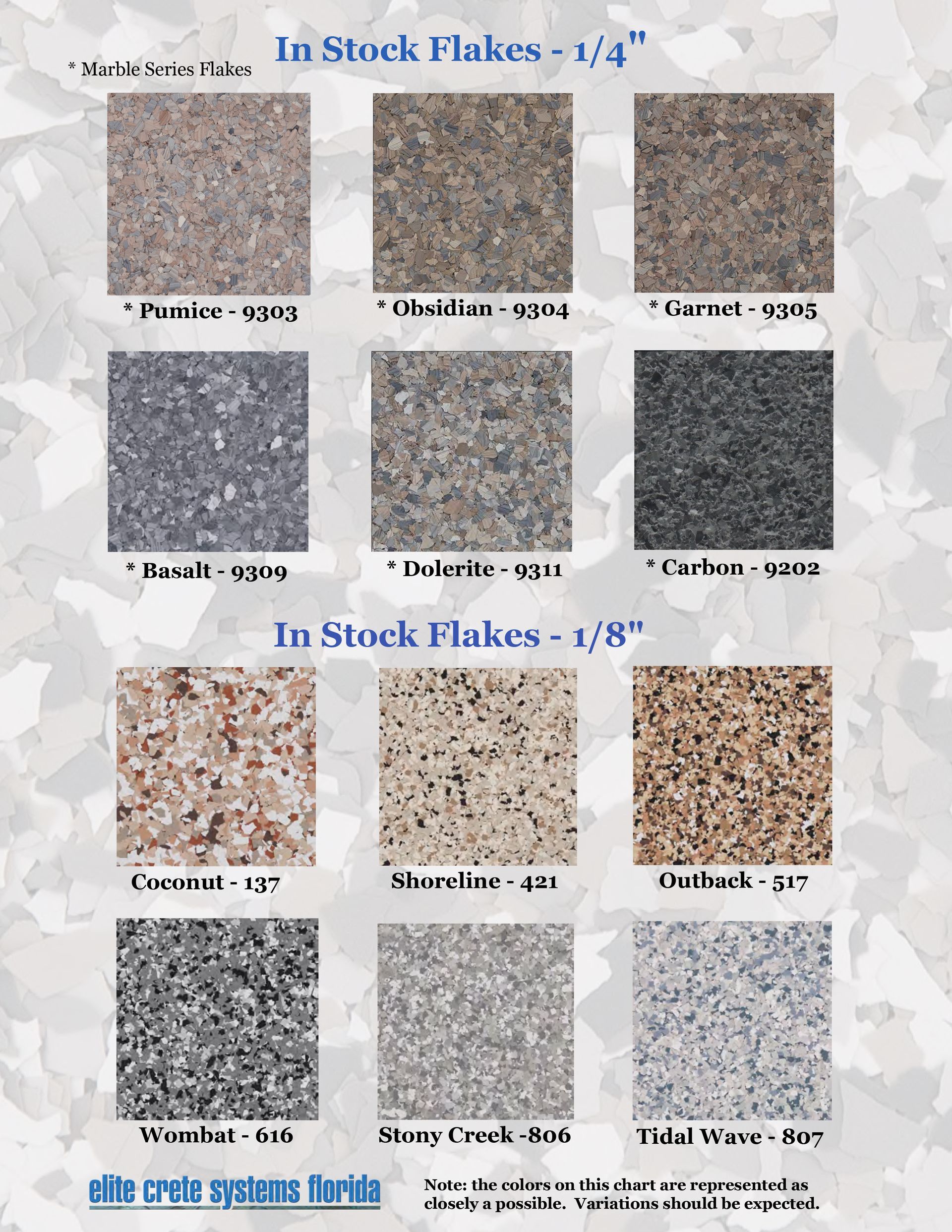 Color Flakes - in stock