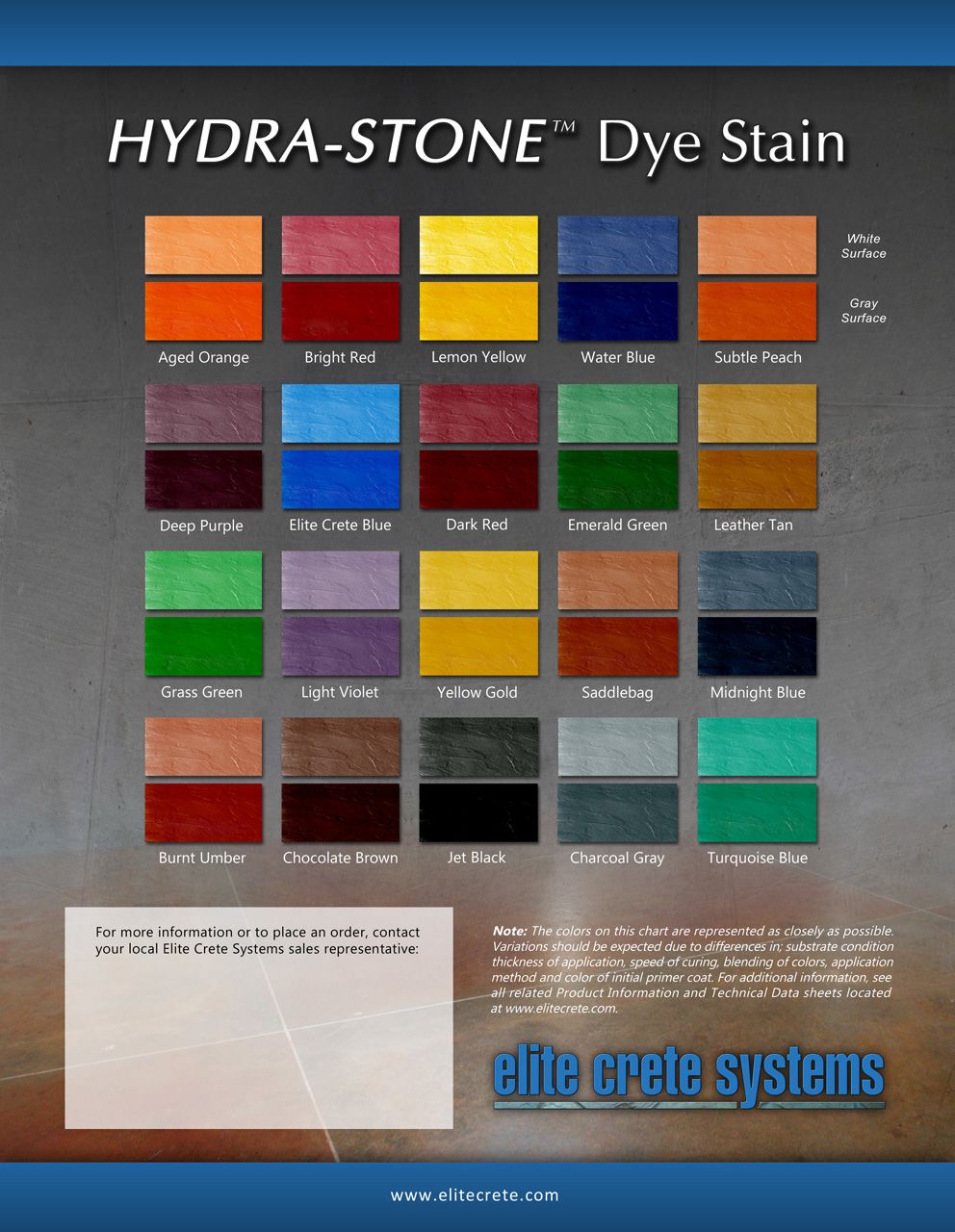 Hydra-Stone Dye Stain
