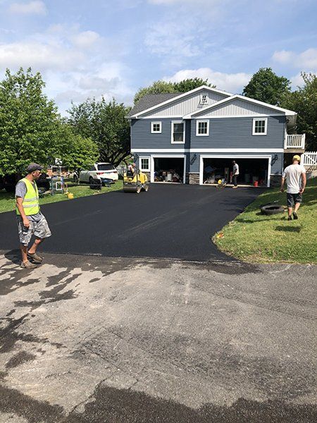 Residential driveway paving