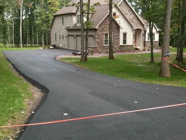 Residential driveway paving