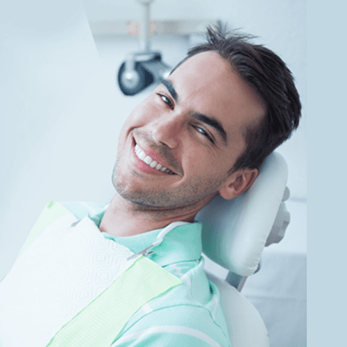 young guy in dentist chair
