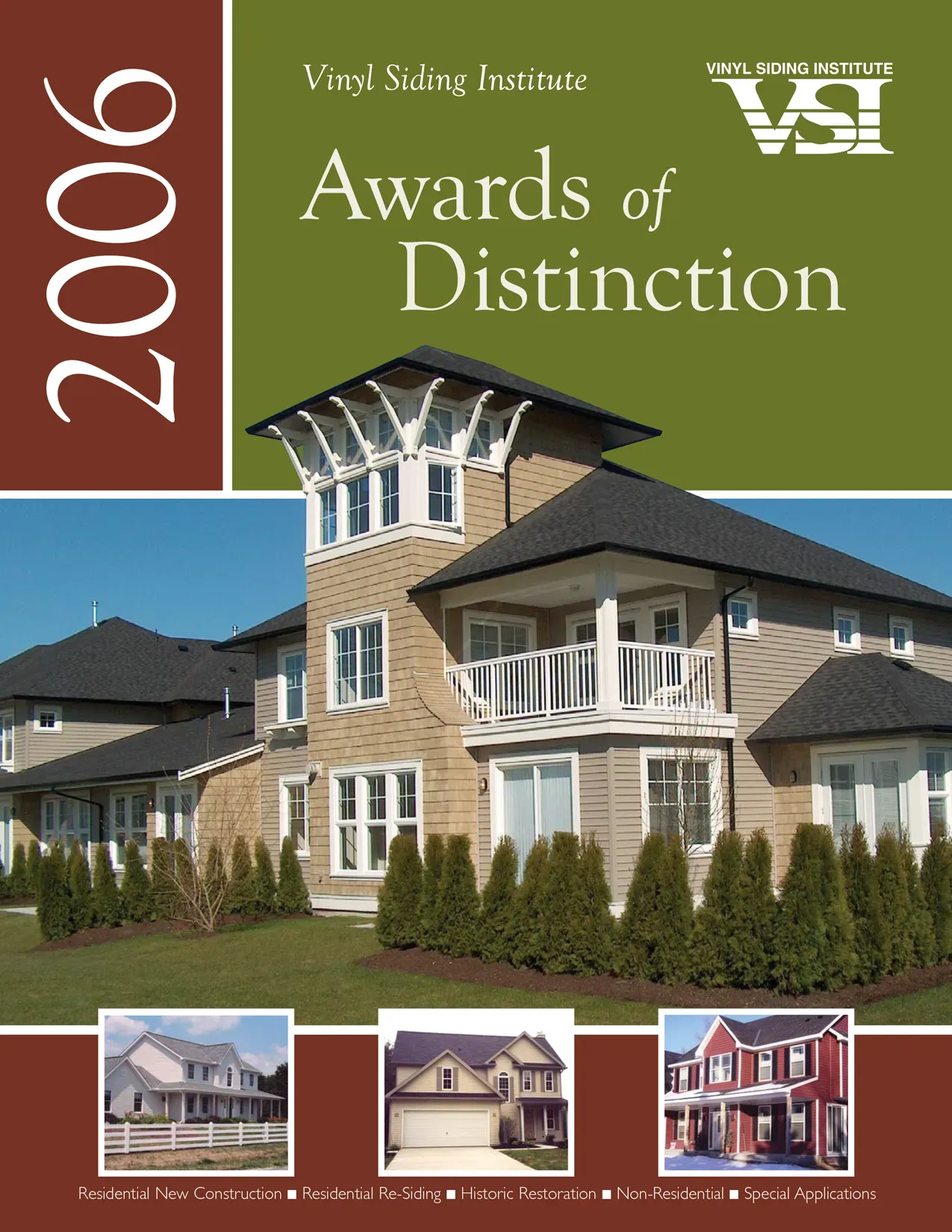 A book titled awards of distinction from 2006