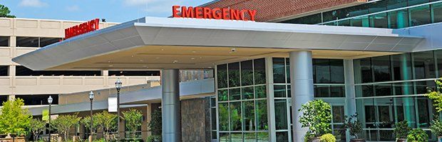 Emergency entrance of a hospital