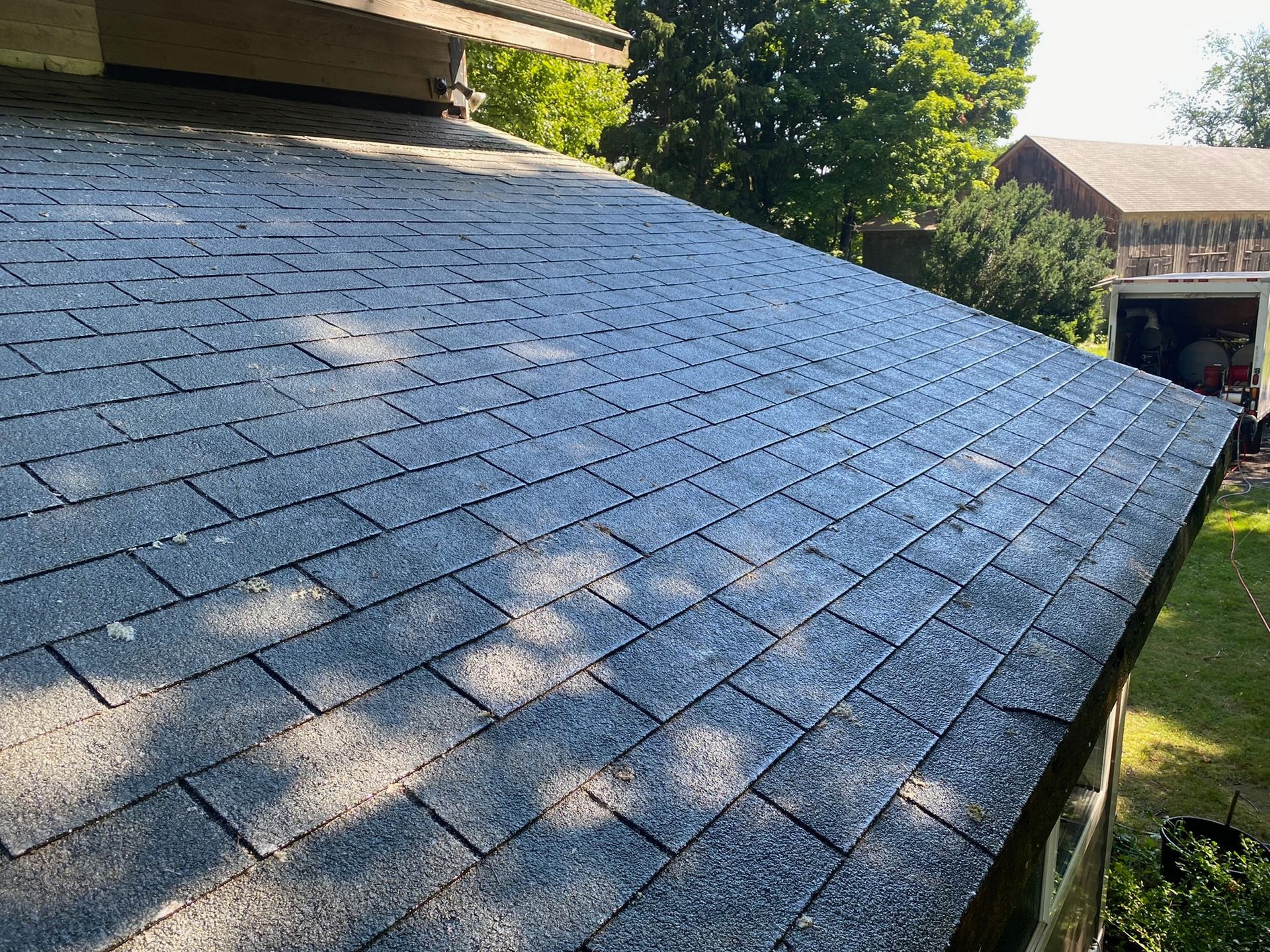 after roofing cleaning