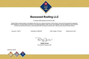 GAF Master Elite Certified Roofing Contractor