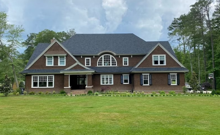 big house with pella windows